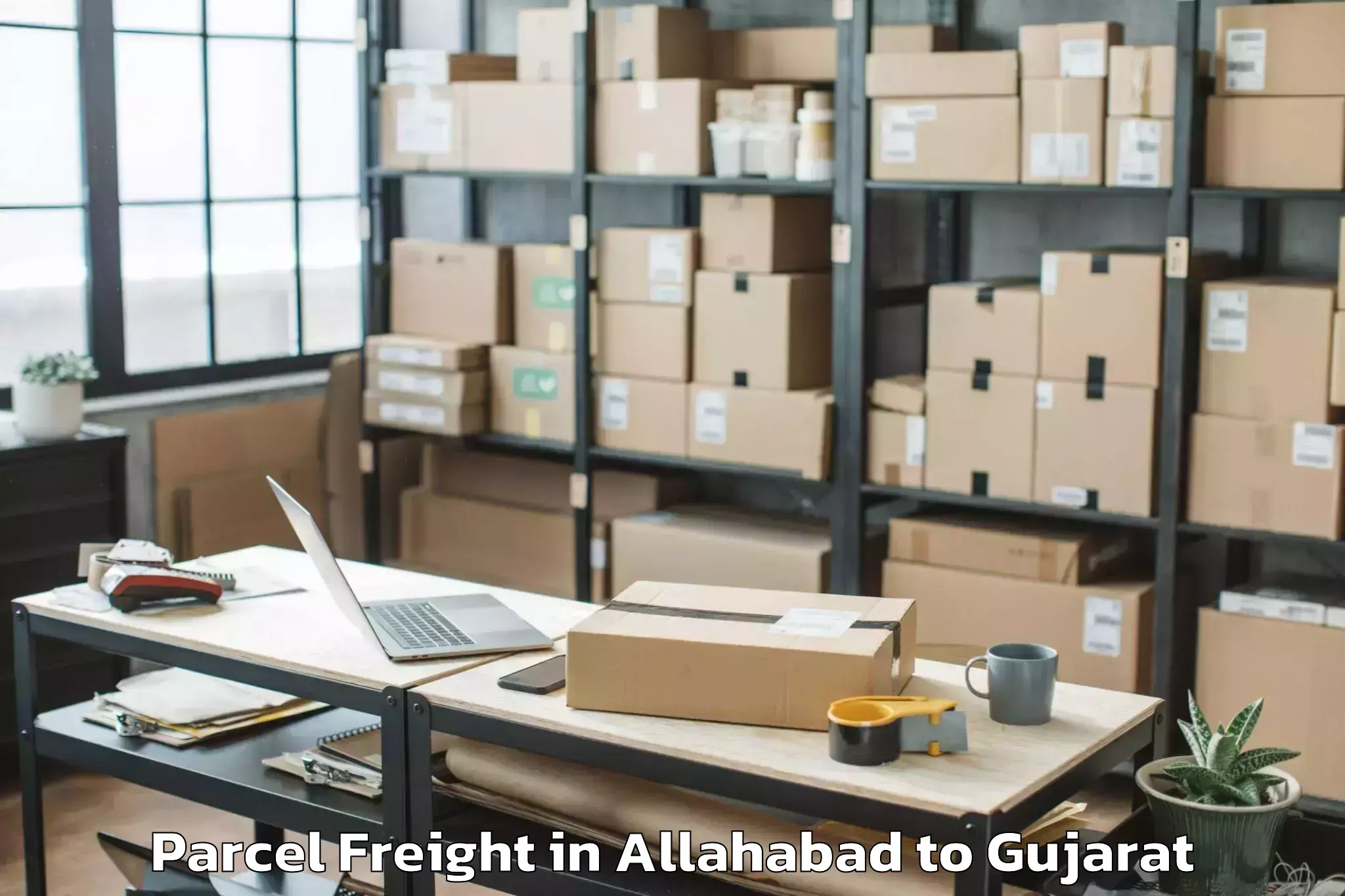 Top Allahabad to Keshod Parcel Freight Available